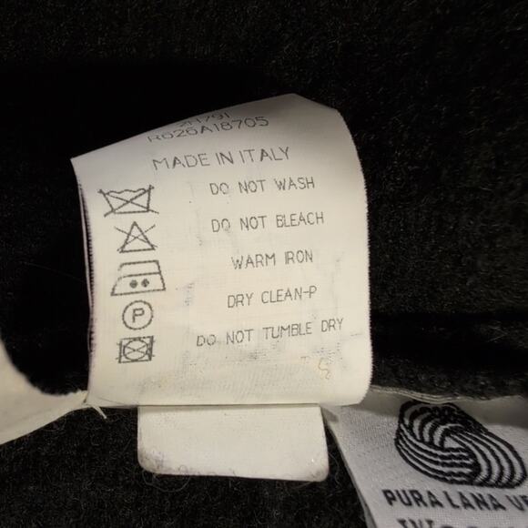 Caractere Forest Green Wool Jacket, Snap Closures, size 8, made in Italy - Picture 6 of 9